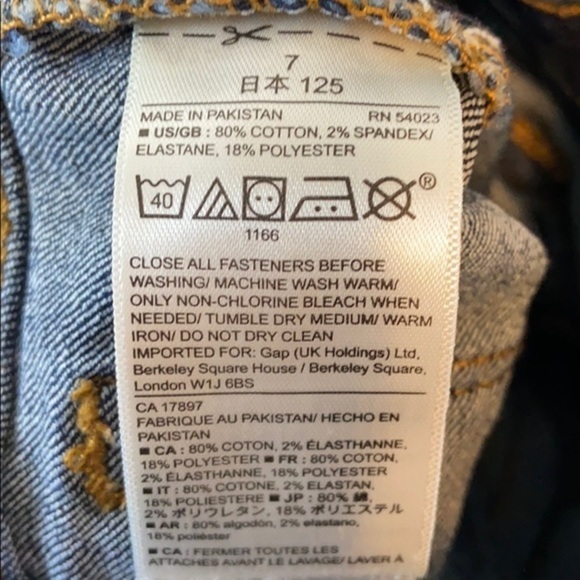 GAP Kids Girls Super Skinny Fit Denim Skinny Jeans Size 7R - Picture 11 of 13